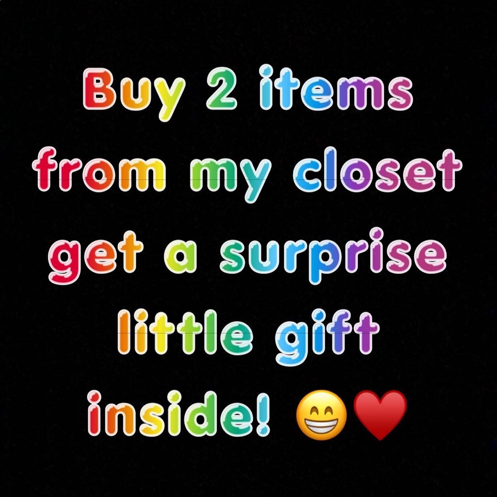 Buy 2 items and get a small gift inside❗️❗️